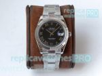 VR Factory Rolex Oyster Perpetual Datejust II 41MM SS Black Roman Dial Replica Watch